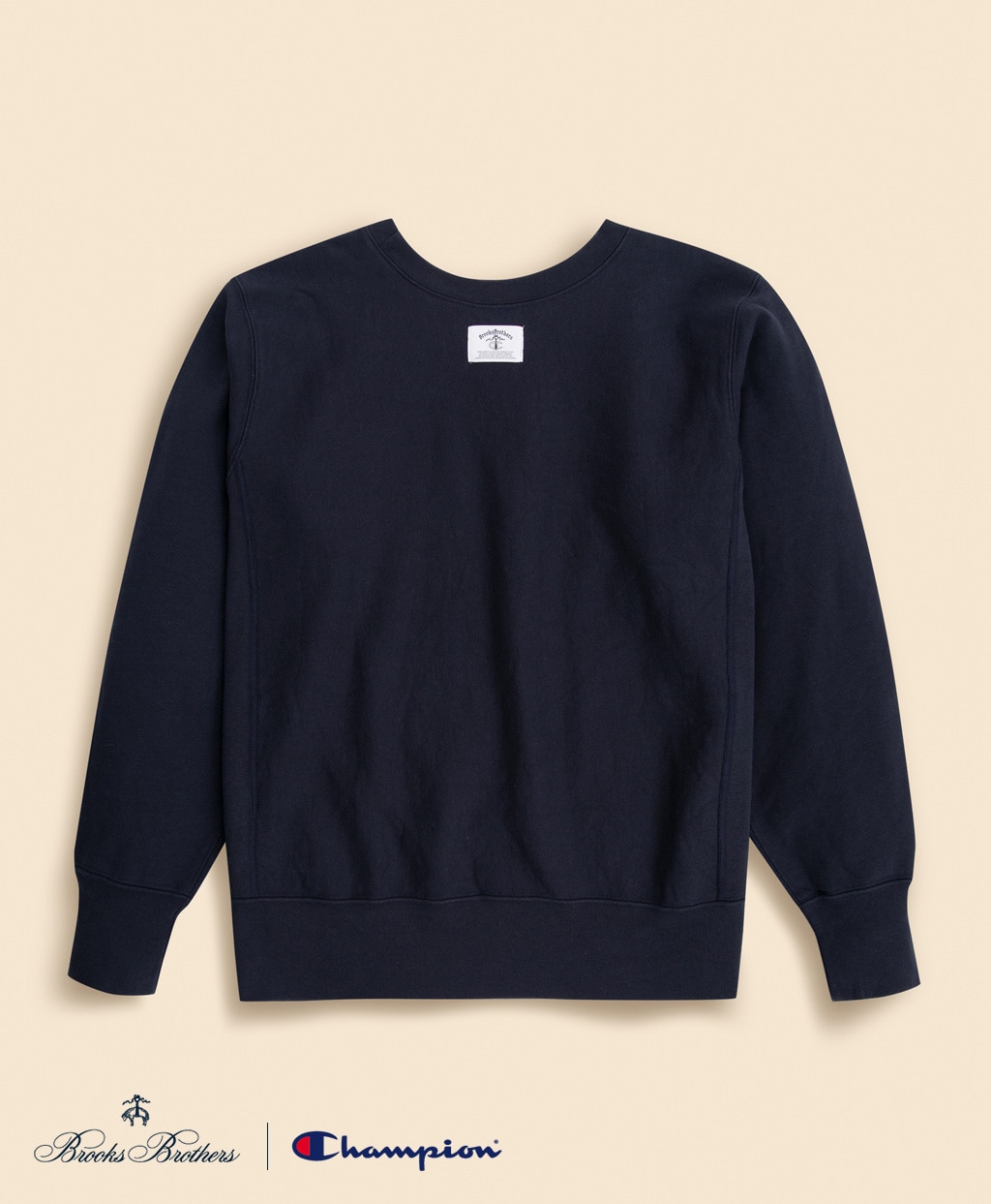 Brooks Brothers×Champion　USAコットン　ラバープリントロゴ　スウェットシャツ　Made in USA2