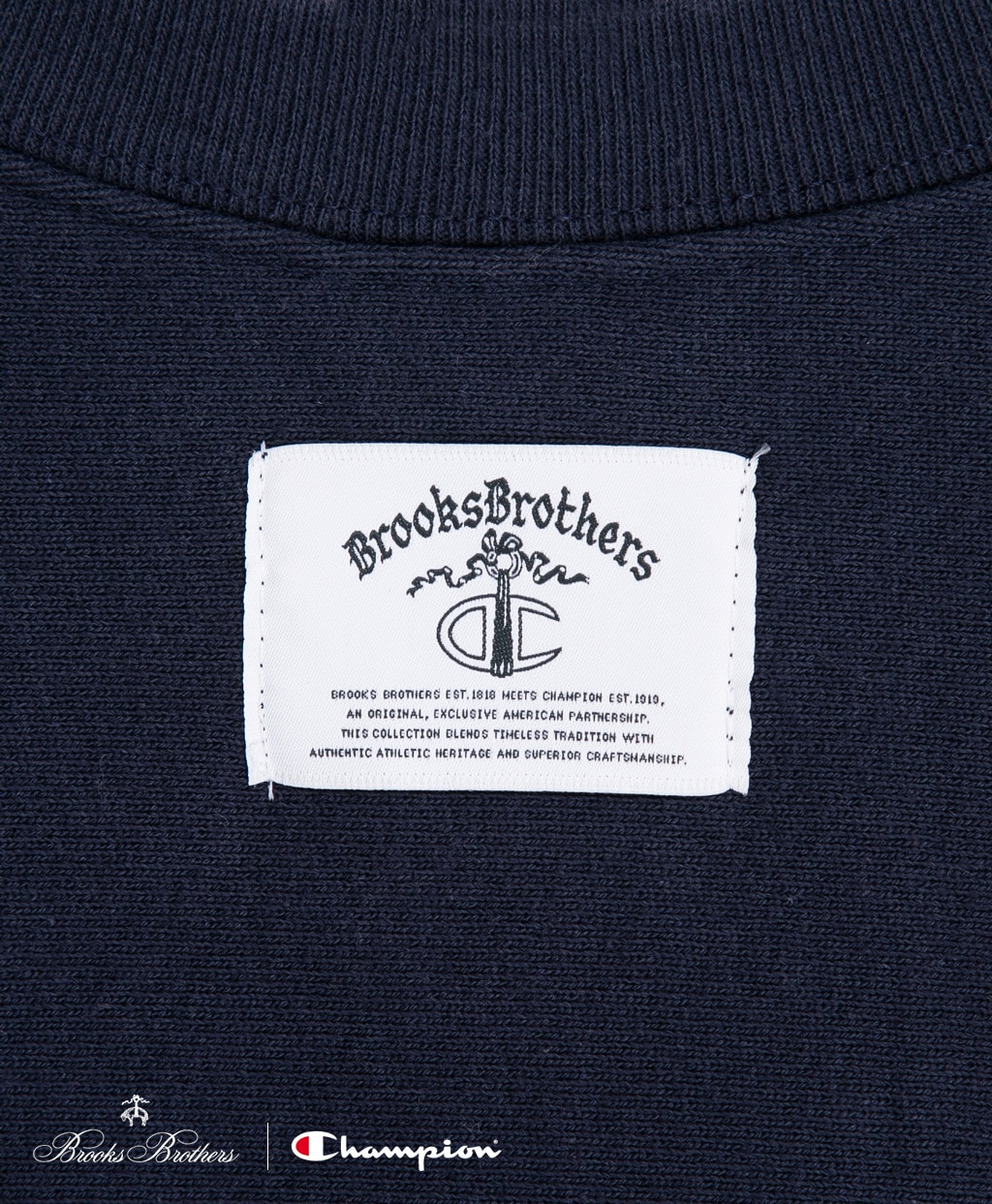 Brooks Brothers×Champion　USAコットン　ラバープリントロゴ　スウェットシャツ　Made in USA6