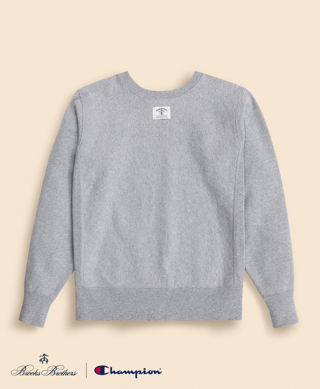 Brooks Brothers×Champion　USAコットン　ラバープリントロゴ　スウェットシャツ　Made in USA2