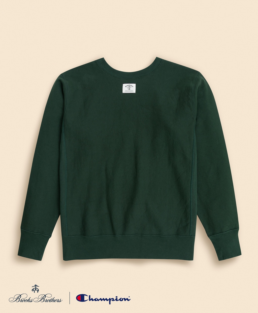 Brooks Brothers×Champion　USAコットン　ラバープリントロゴ　スウェットシャツ　Made in USA2