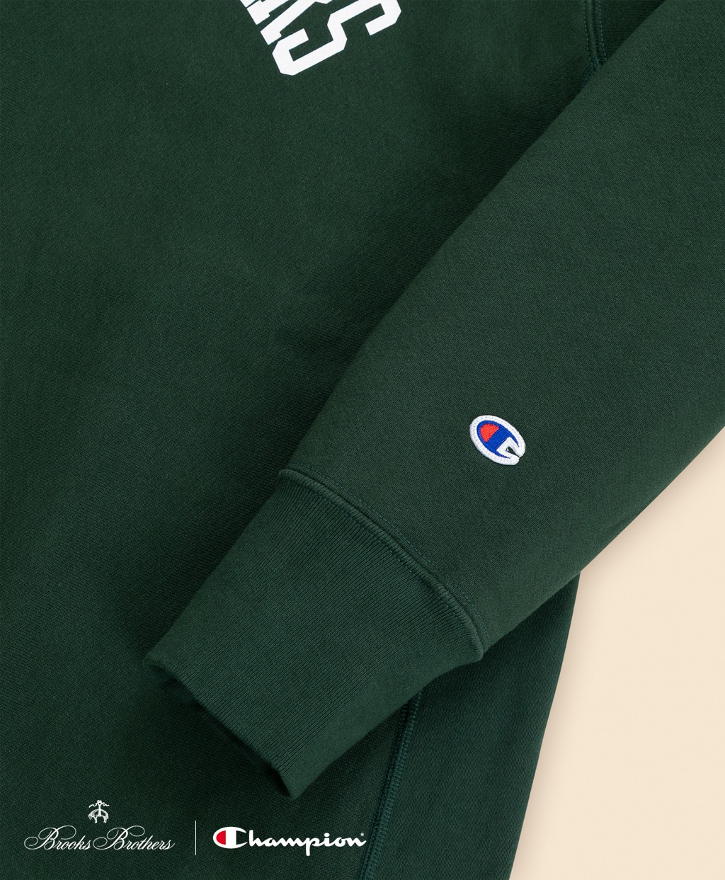 Brooks Brothers×Champion　USAコットン　ラバープリントロゴ　スウェットシャツ　Made in USA5