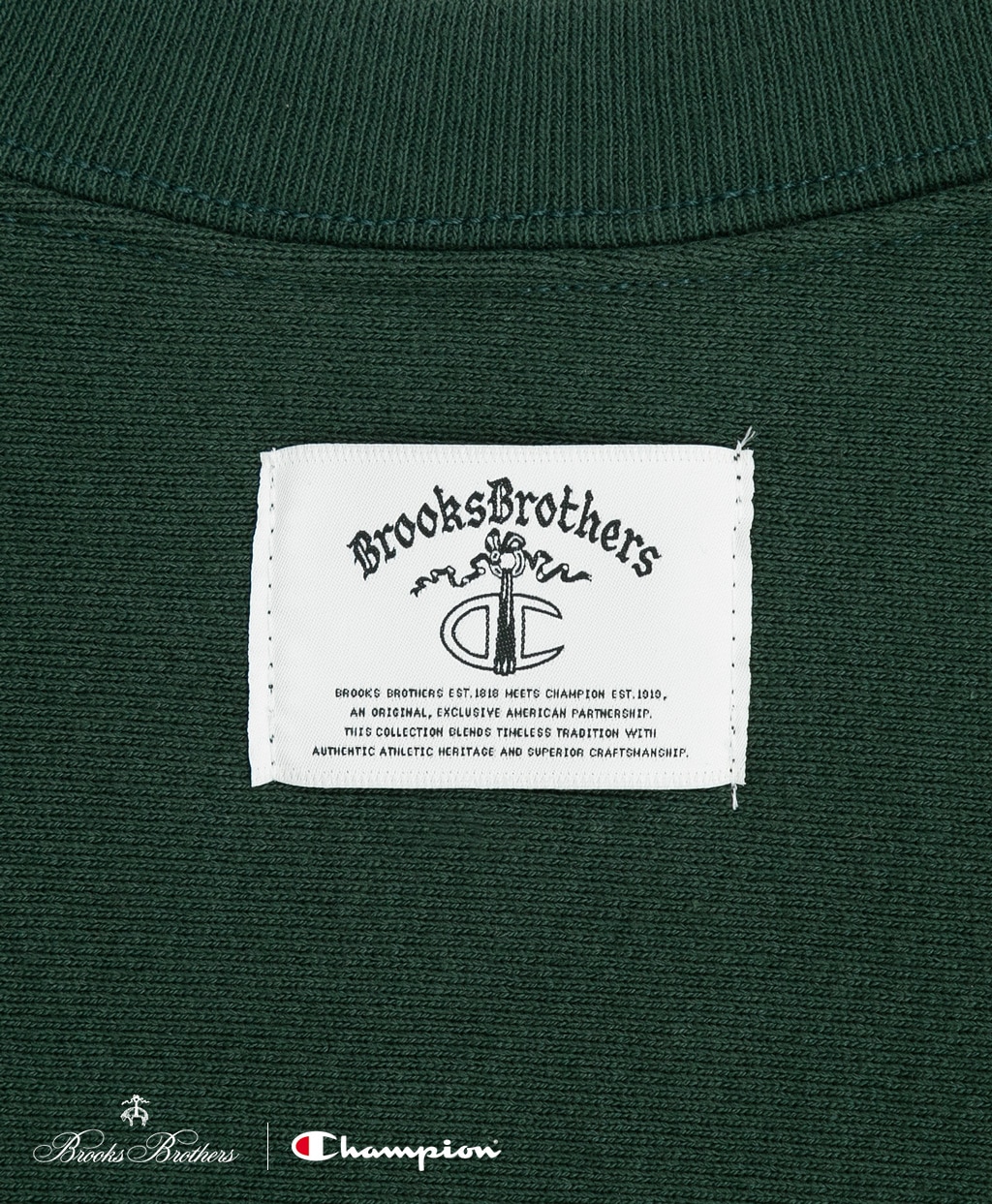 Brooks Brothers×Champion　USAコットン　ラバープリントロゴ　スウェットシャツ　Made in USA6
