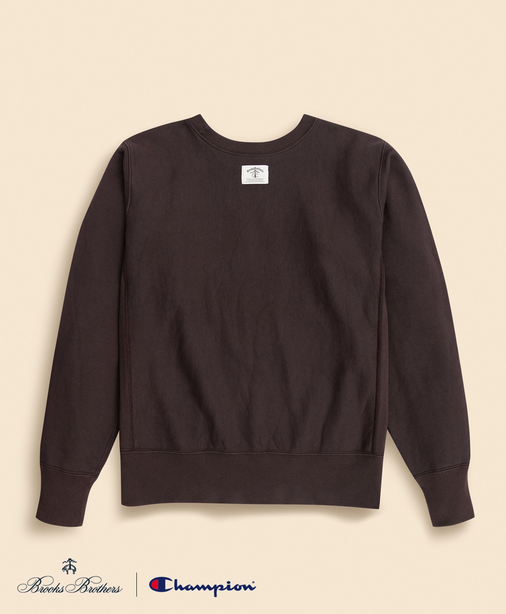 Brooks Brothers×Champion　USAコットン　ラバープリントロゴ　スウェットシャツ　Made in USA2