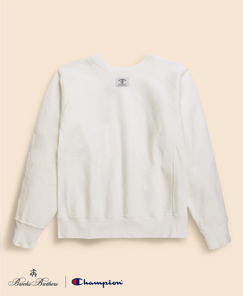 Brooks Brothers×Champion　USAコットン　ラバープリントロゴ　スウェットシャツ　Made in USA2