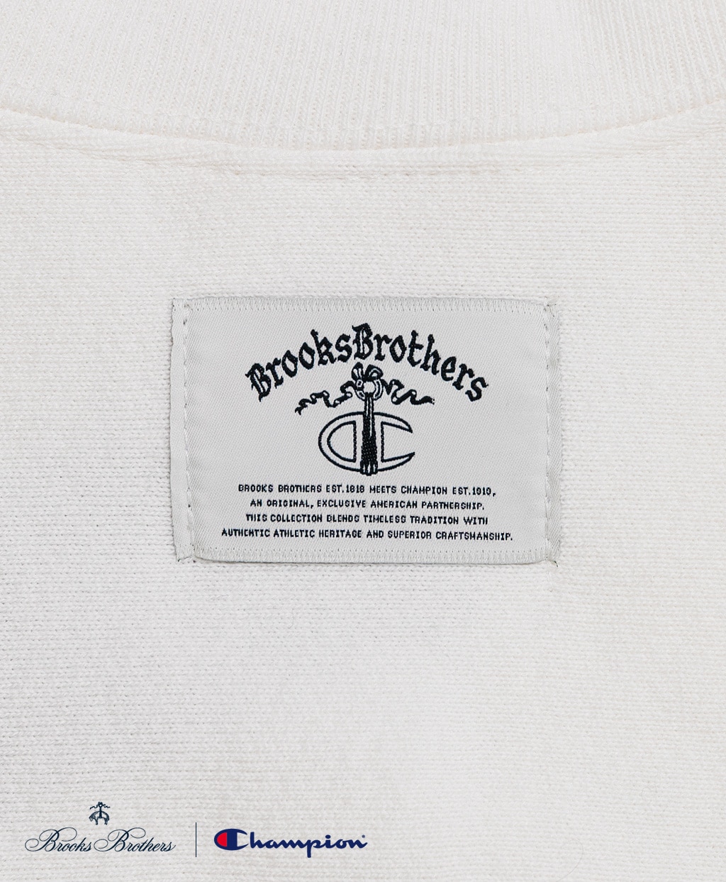 Brooks Brothers×Champion　USAコットン　ラバープリントロゴ　スウェットシャツ　Made in USA6