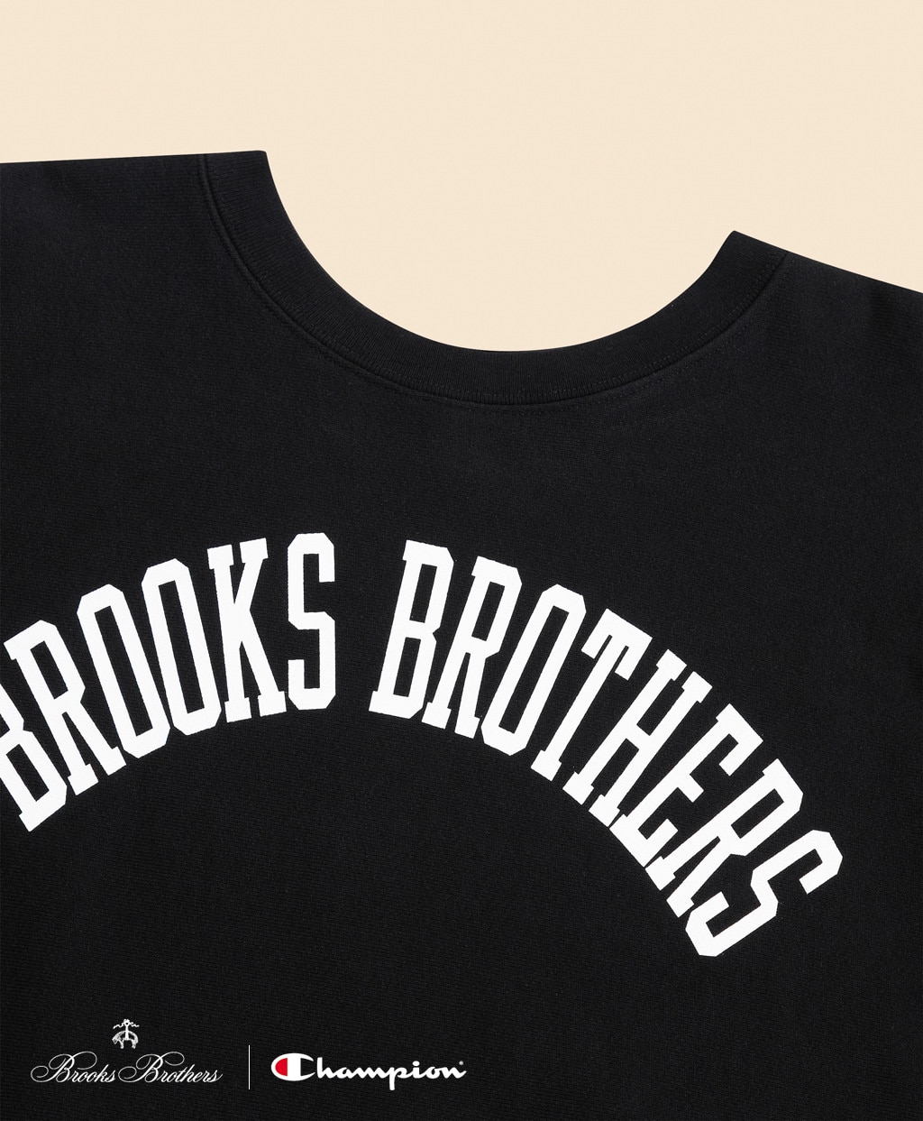 Brooks Brothers×Champion　USAコットン　ラバープリントロゴ　スウェットシャツ　Made in USA3
