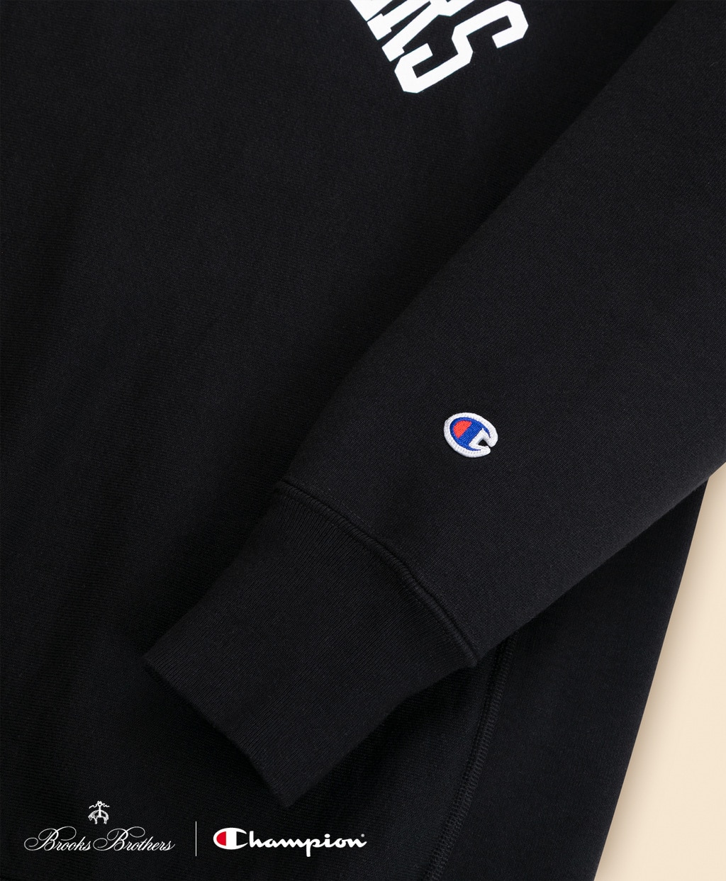 Brooks Brothers×Champion　USAコットン　ラバープリントロゴ　スウェットシャツ　Made in USA5