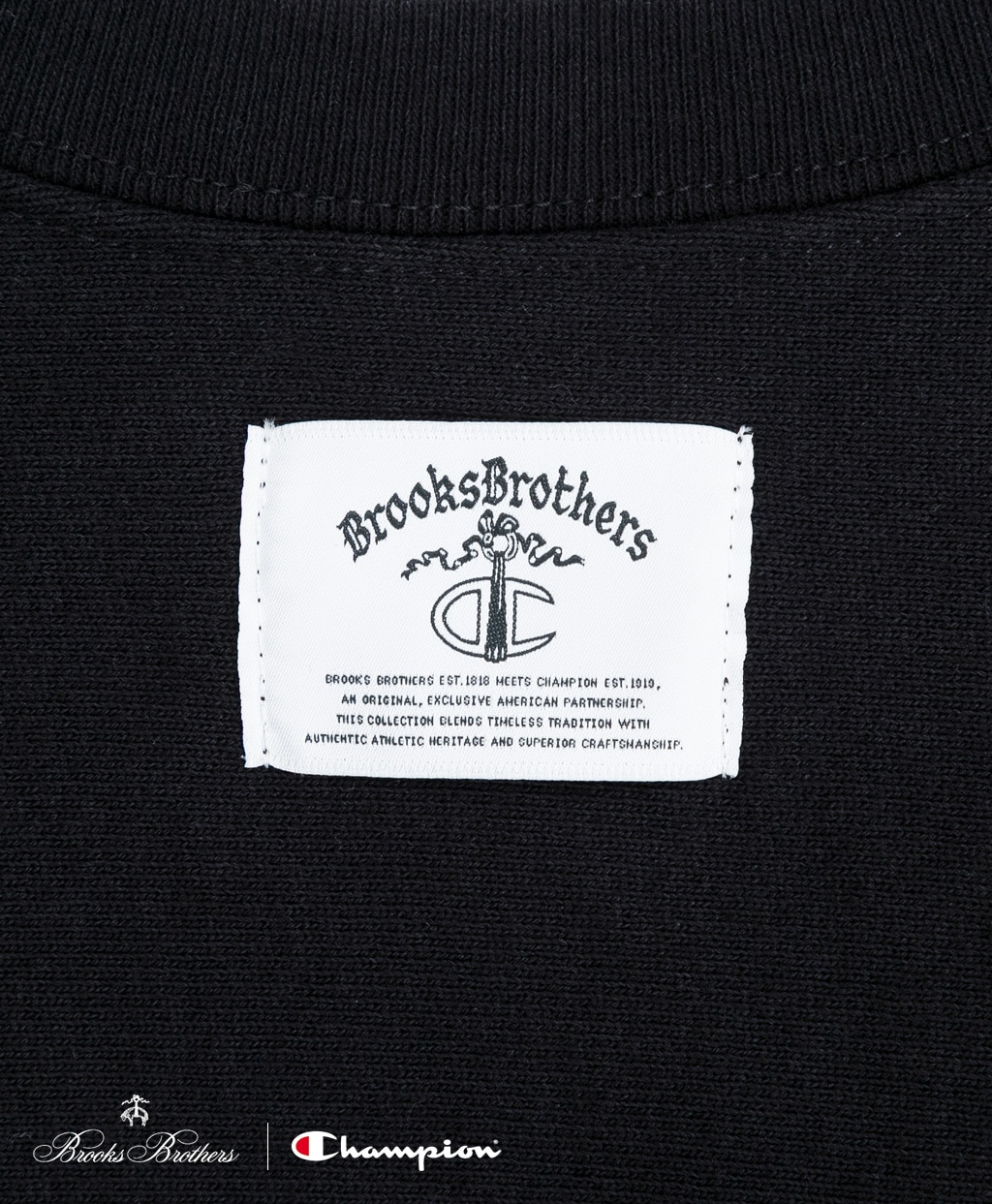 Brooks Brothers×Champion　USAコットン　ラバープリントロゴ　スウェットシャツ　Made in USA6