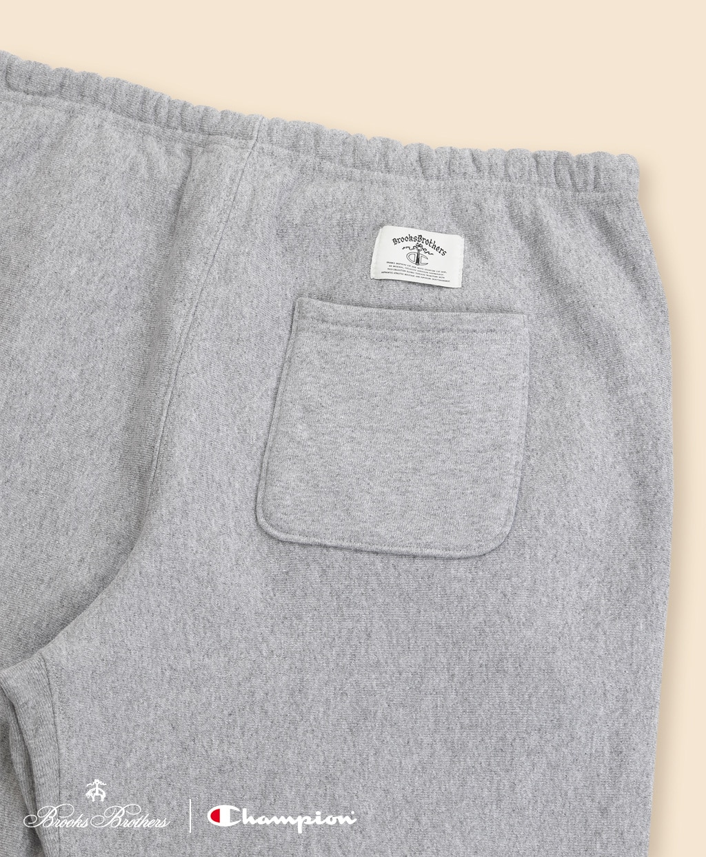 Brooks Brothers×Champion　USAコットン　ラバープリントロゴ　スウェットパンツ　Made in USA5
