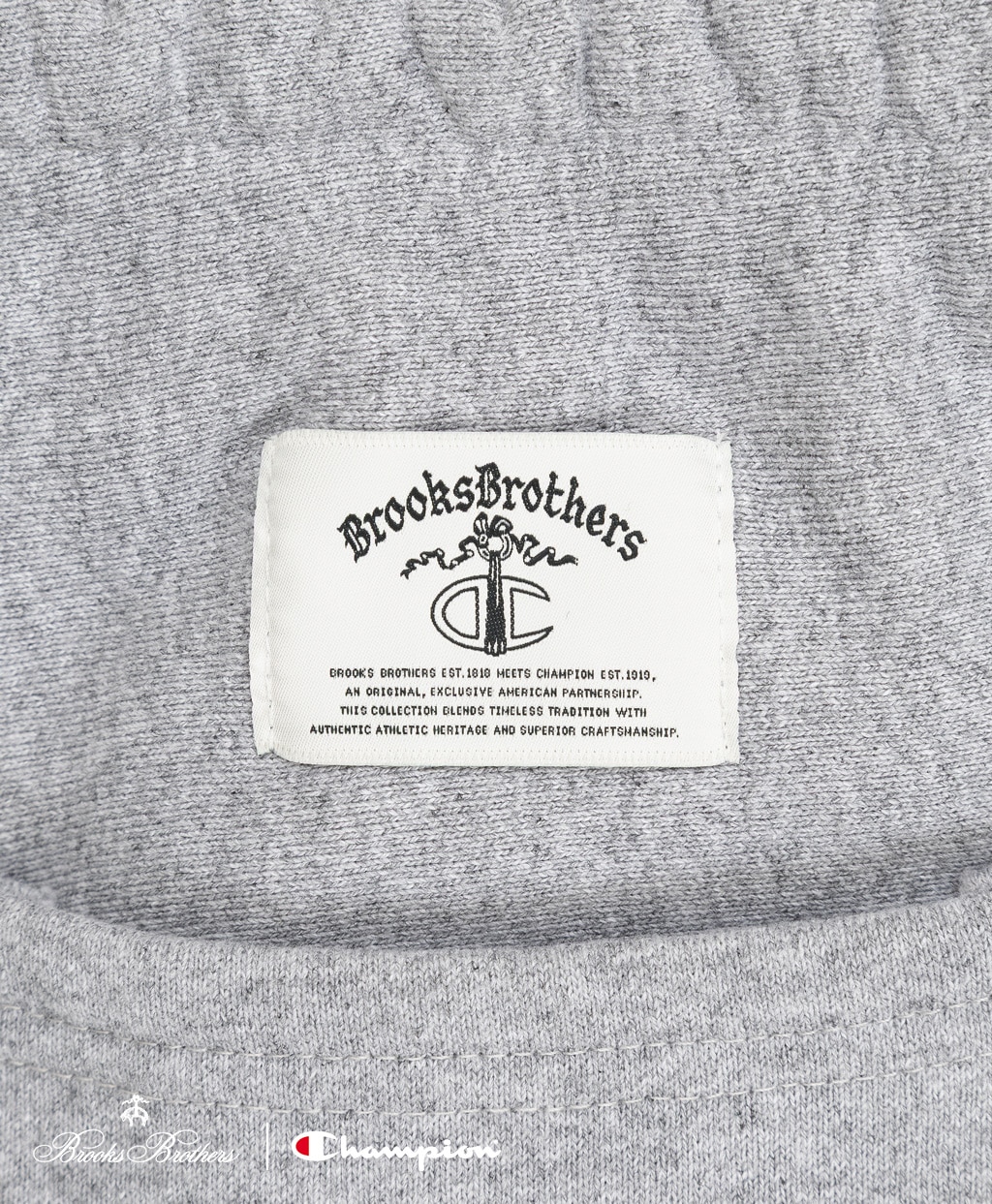 Brooks Brothers×Champion　USAコットン　ラバープリントロゴ　スウェットパンツ　Made in USA6