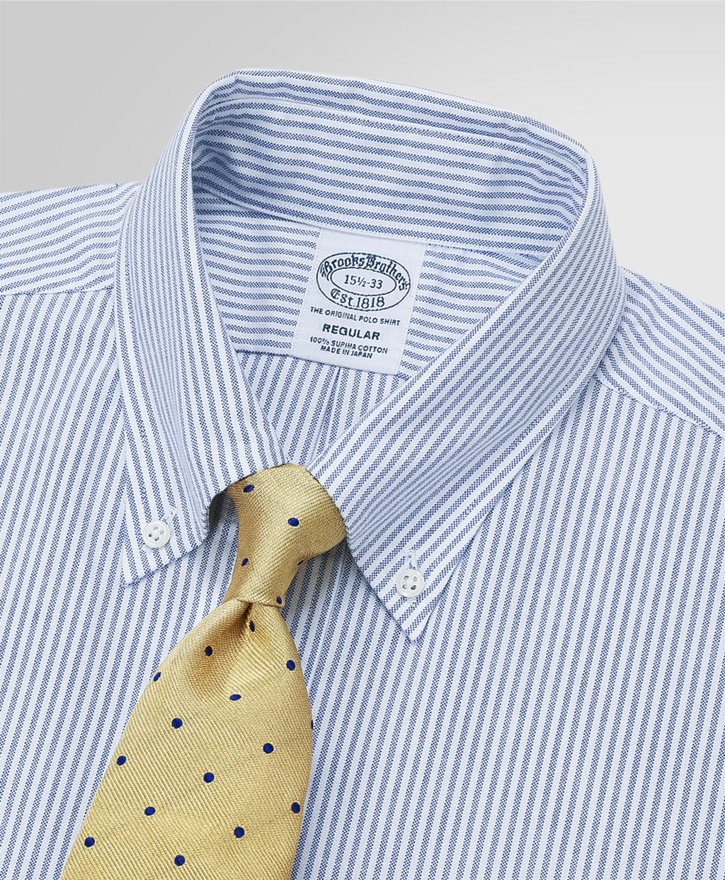 【刺しゅう対象ドレス&シャンブレーシャツ】スーピマコットン　オックスフォード　ドレスシャツ　Regular Fit5