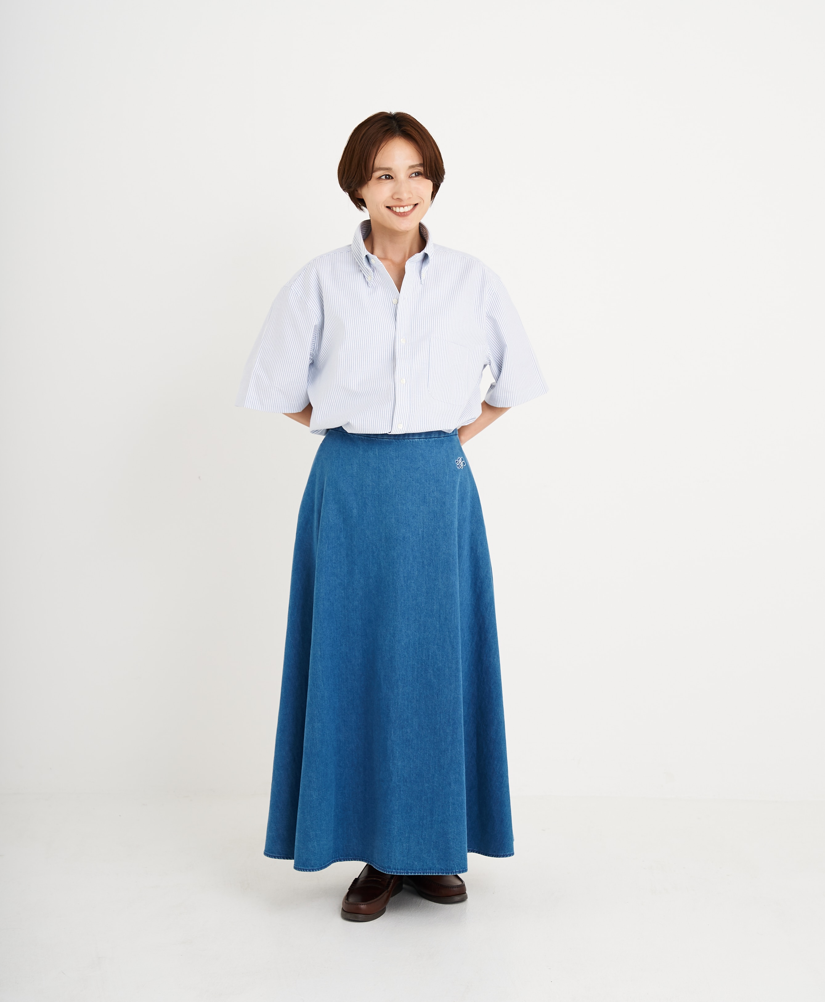 【プリント対象メンズドレスシャツ】 スーピマコットン オックスフォード ショートスリーブ ドレスシャツ Regular Fit20