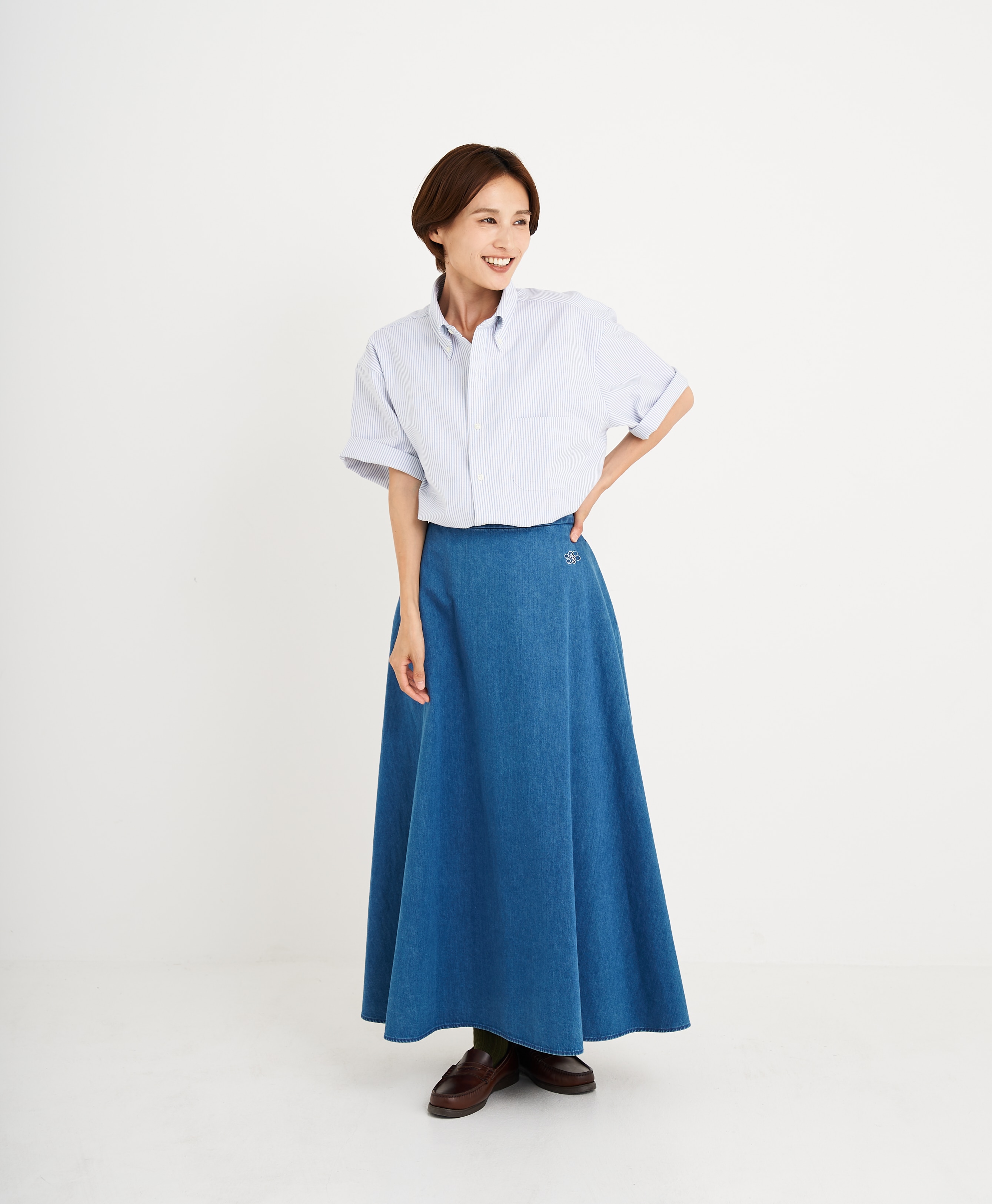 【プリント対象メンズドレスシャツ】 スーピマコットン オックスフォード ショートスリーブ ドレスシャツ Regular Fit27