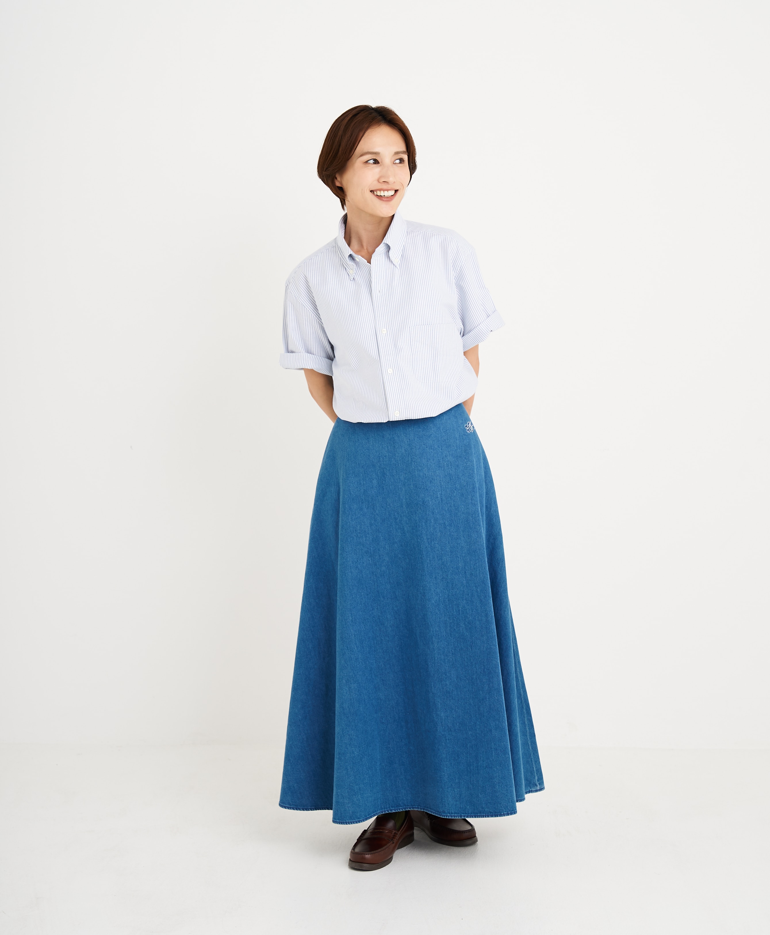 【プリント対象メンズドレスシャツ】 スーピマコットン オックスフォード ショートスリーブ ドレスシャツ Regular Fit17