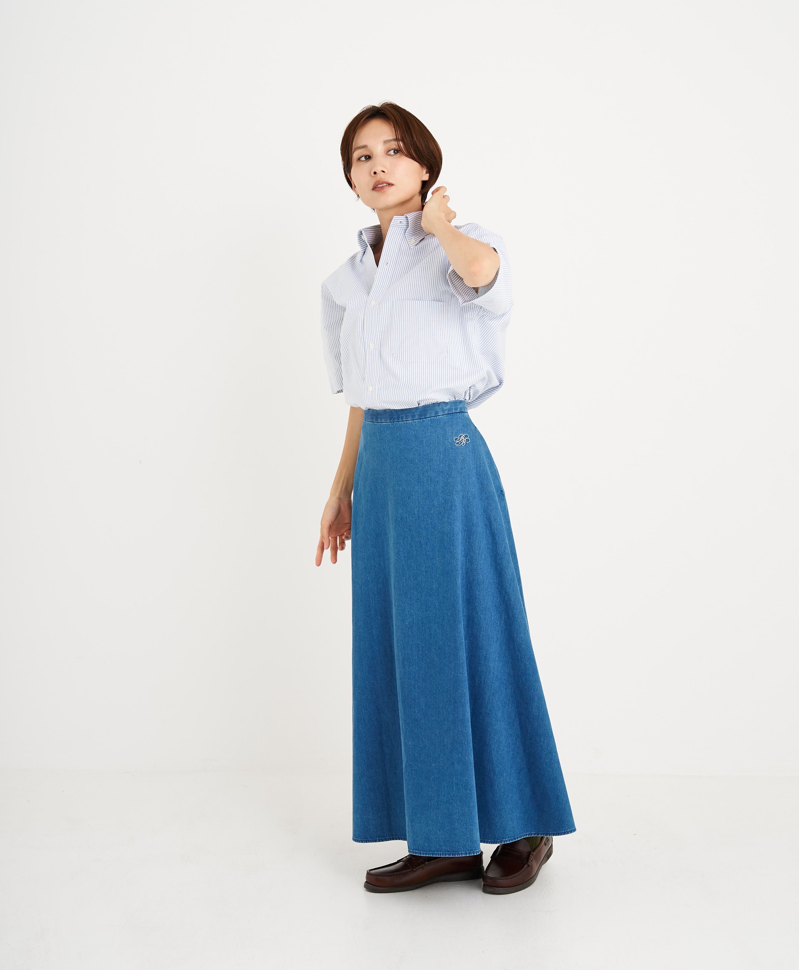 【プリント対象メンズドレスシャツ】 スーピマコットン オックスフォード ショートスリーブ ドレスシャツ Regular Fit12