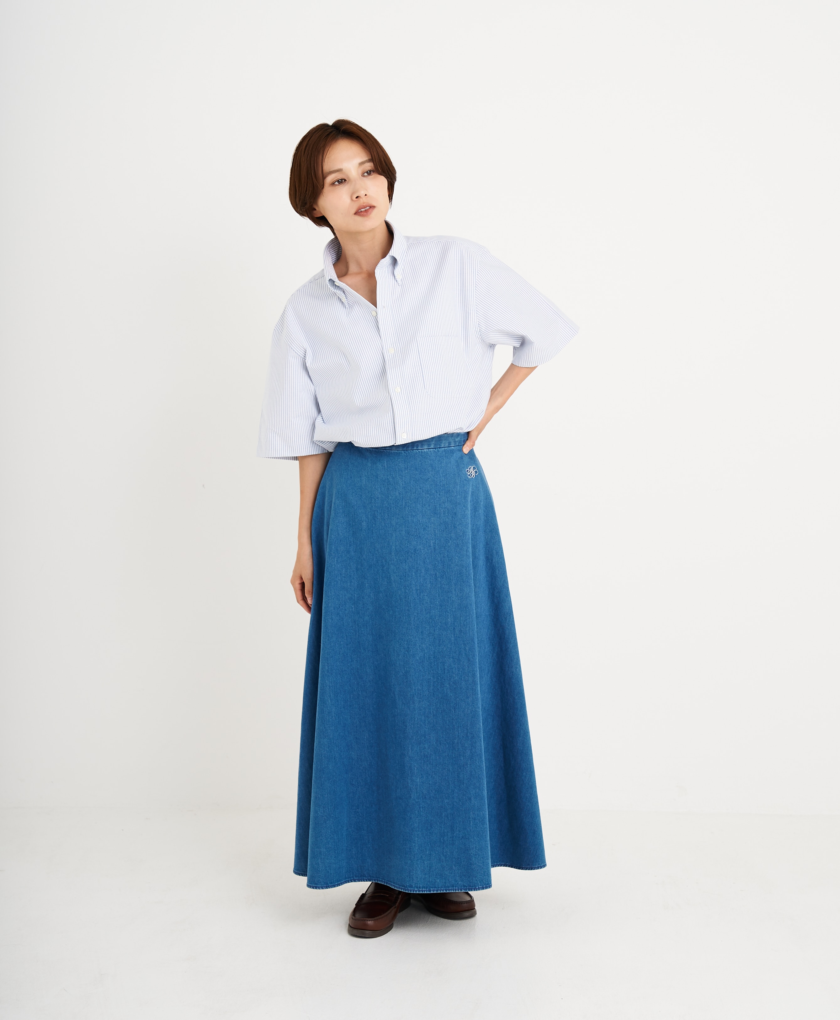 【プリント対象メンズドレスシャツ】 スーピマコットン オックスフォード ショートスリーブ ドレスシャツ Regular Fit21