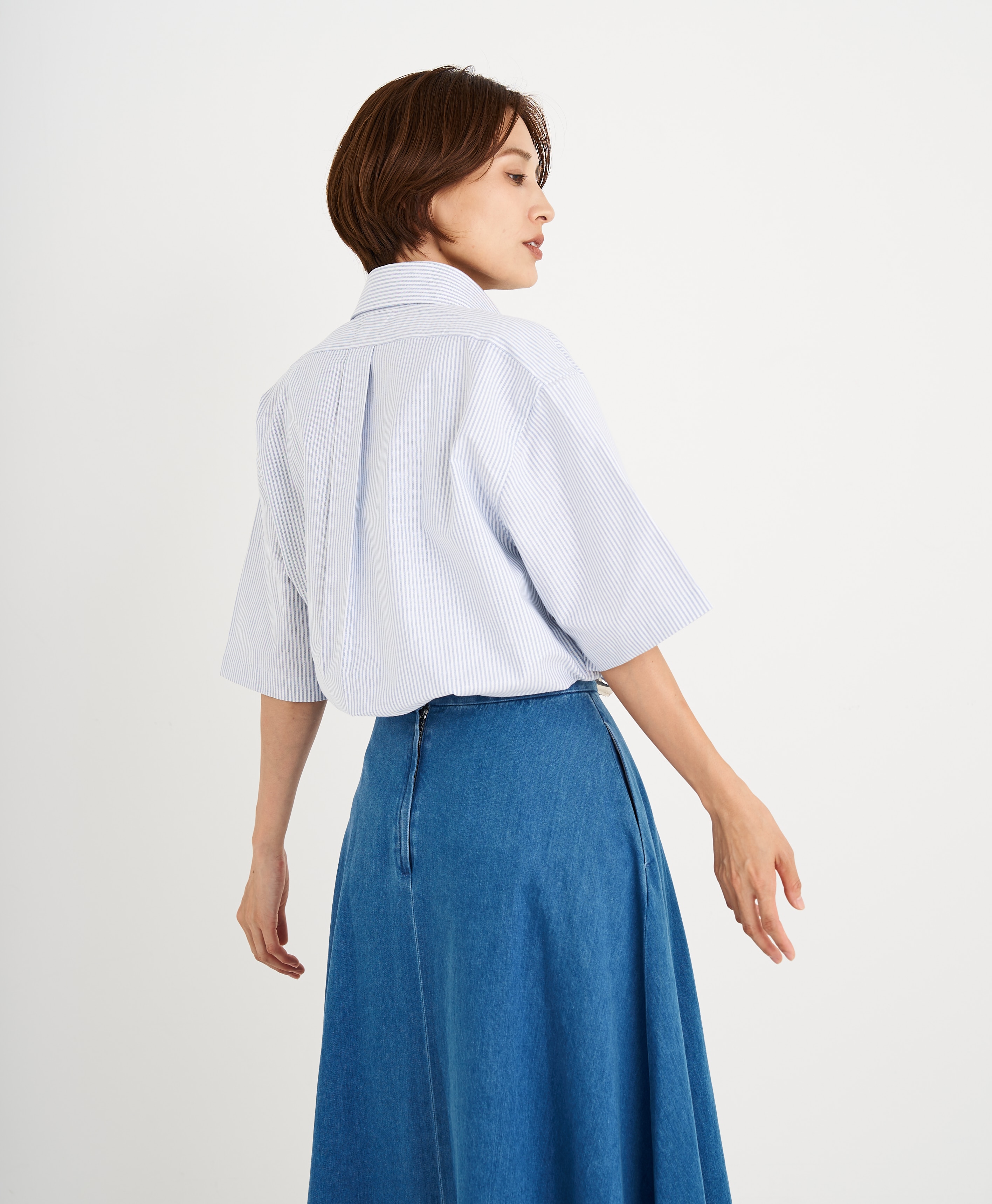 【プリント対象メンズドレスシャツ】 スーピマコットン オックスフォード ショートスリーブ ドレスシャツ Regular Fit22